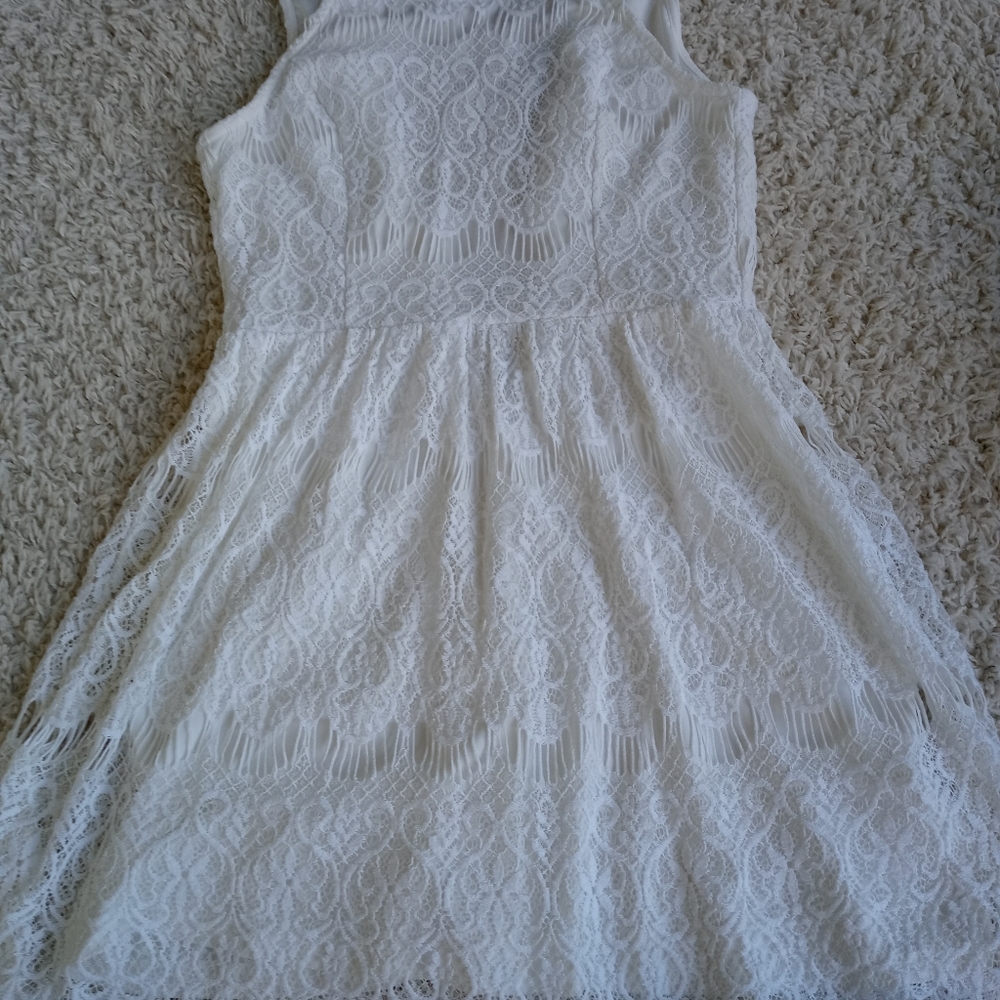 Lace girls mini dress